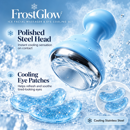 Frost Glow Ice Facial Massager & Eye Cooling Set
