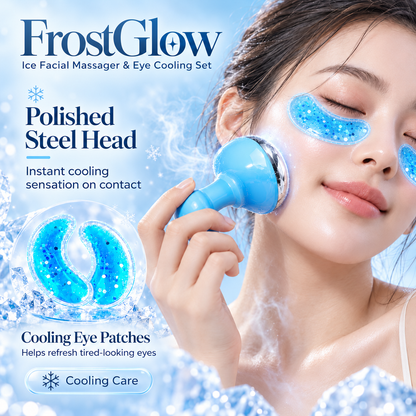 Frost Glow Ice Facial Massager & Eye Cooling Set