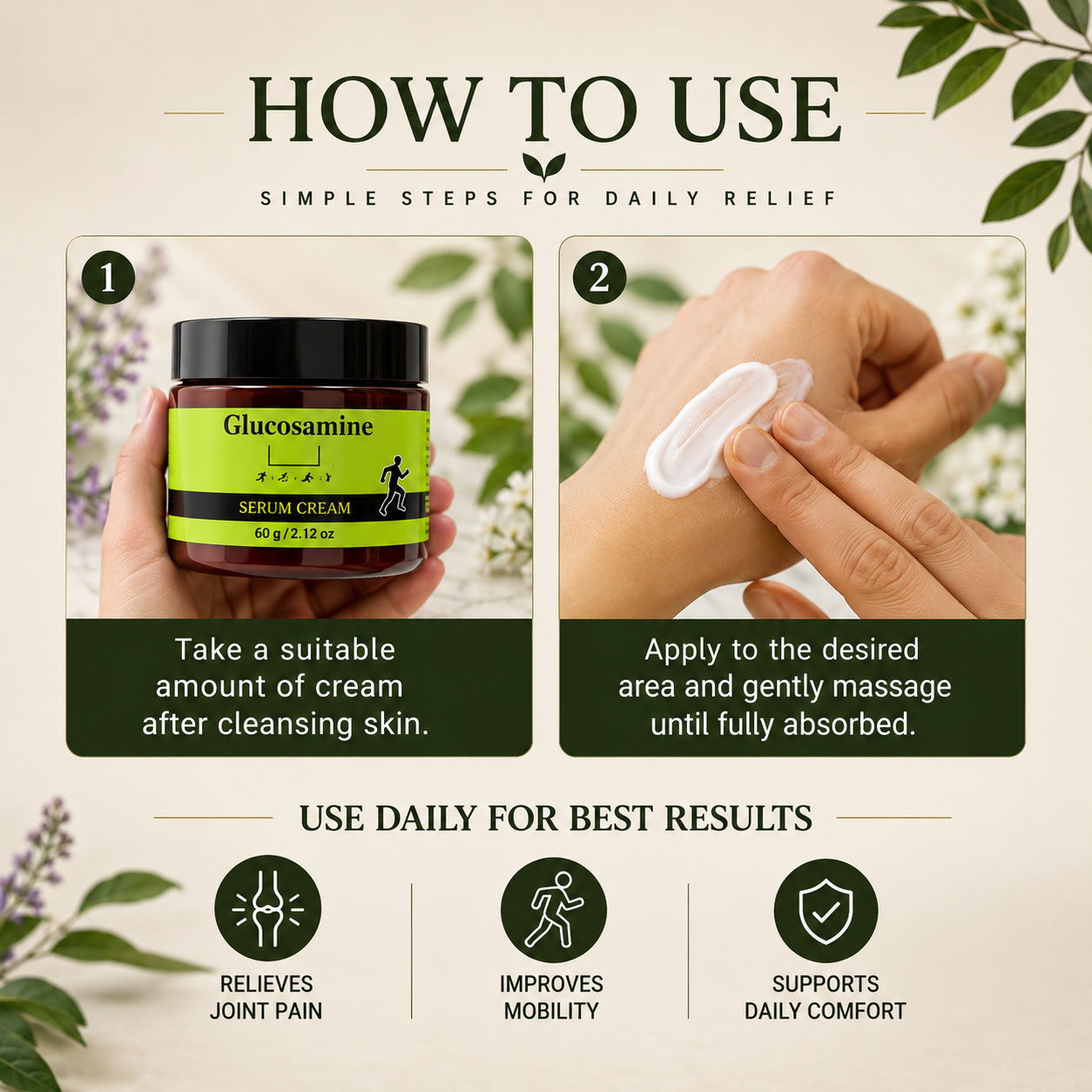 Glucosamine Pain Relief Cream